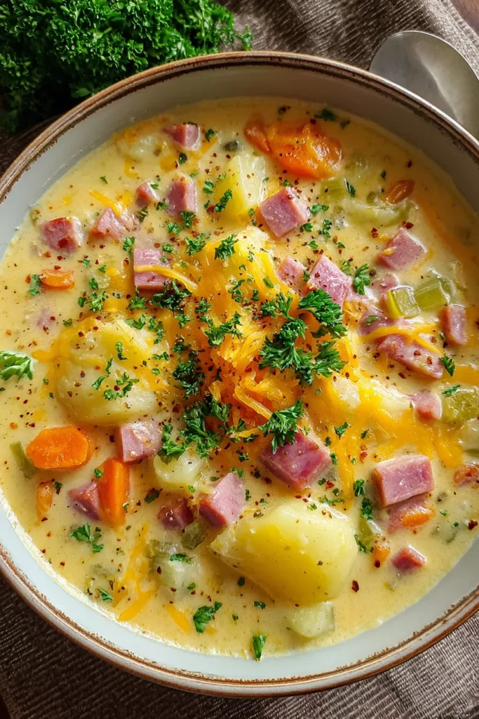 Cheesy Ham Potato Soup HeadlinesDiner